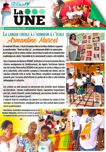 La langue créole à l'honneur à l'école Armantine Marcel