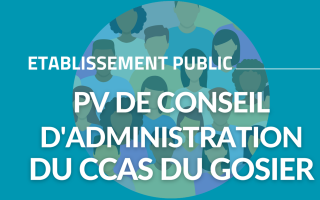 Procès-verbal du conseil d'administration du CCAS du 25 janvier 2023