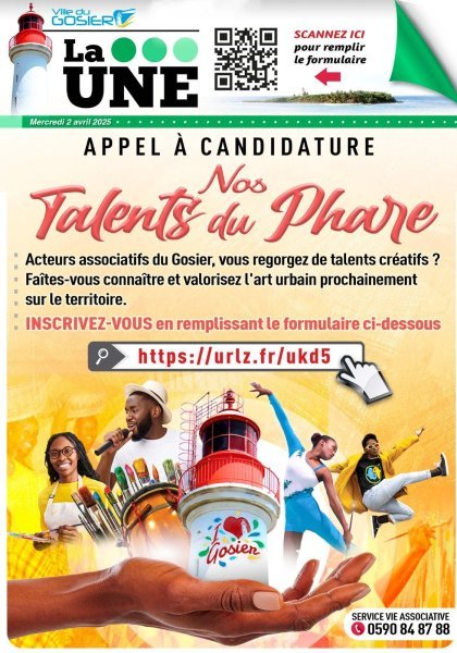Appel à candidature "Nos talents du Phare"