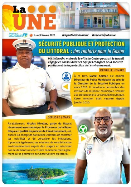 S&eacute;curit&eacute; publique et protection du littoral : des renforts pour le Gosier