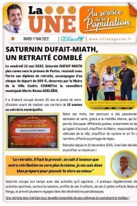 Saturnin Dufait-Miath, un retraité comblé !