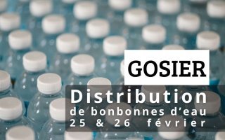 Distribution de bonbonnes d'eau les 25 & 26 février