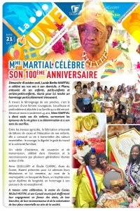 Mme MARTIAL célèbre son 100ème anniversaire
