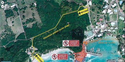 Travaux de protection de la Pointe Saint-Félix de juin à octobre 2019 en raison de l'érosion