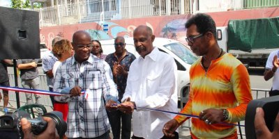 Inauguration des carbets du boulevard du Général de Gaulle au Gosier