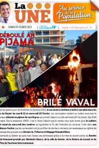 Déboulé an pijama brulé Vaval 