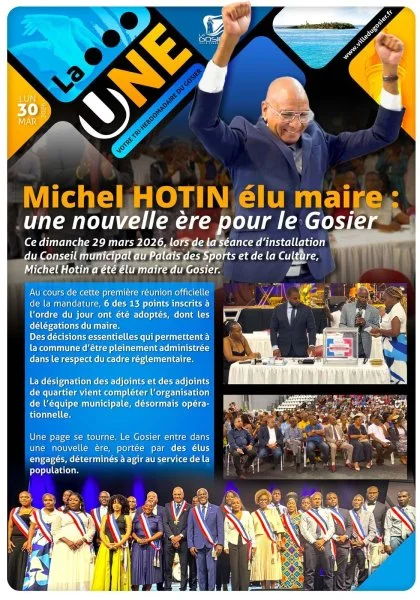 Michel HOTIN élu maire : une nouvelle ère pour le Gosier