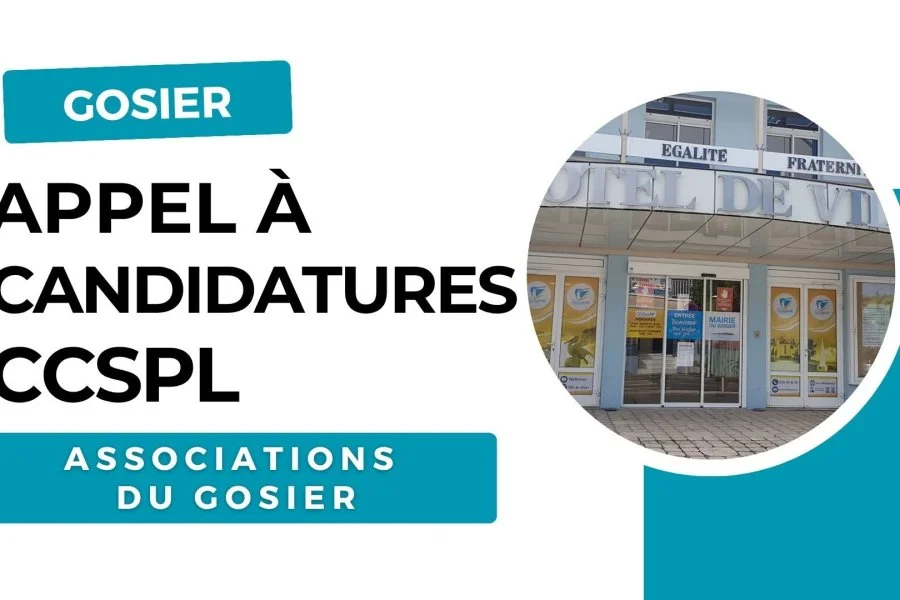Appel à candidatures pour la CCSPL de la Ville du Gosier • mai 2026