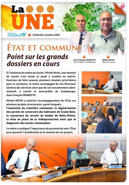 État et commune : Point sur les grands dossiers en cours