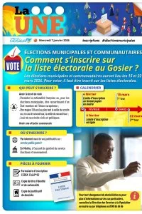 Élections municipales et communautaires : comment s'inscrire sur la liste électorale au Gosier ? 