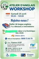 Atelier d'anglais avec l'AJSF • Workshop