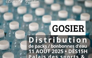 Distributions de packs / bonbonnes d'eau le 11 août 2025 sur 2 sites