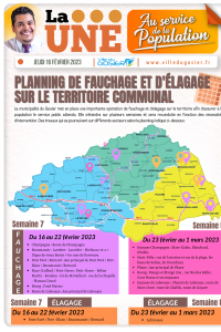 Planning de fauchage et d'élagage sur le territoire communal