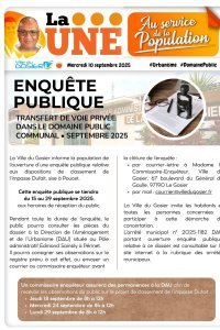 Enquête publique : Transfert de voie privée dans le domaine public communal