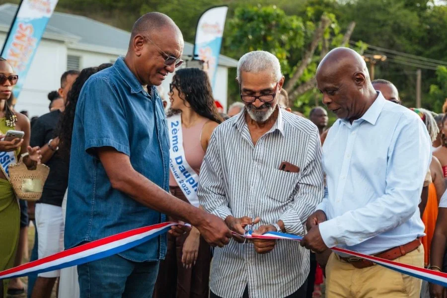 Le jardin communautaire de Kervino inauguré par le Maire du Gosier