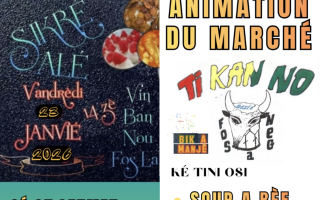 Animation au march&eacute; avec Ti kanno