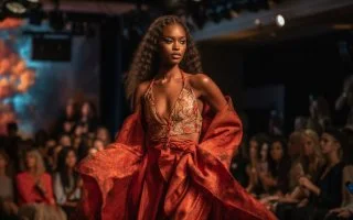 Défilé couture avec l'association des habitants de Labrousse