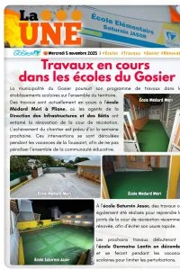 Travaux en cours dans les écoles du Gosier
