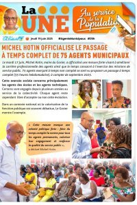 Michel Hotin officialise le passage à temps complet de 75 agents municipaux