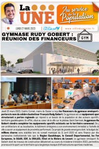 Gymnase Rudy Gobert : réunion des financeurs
