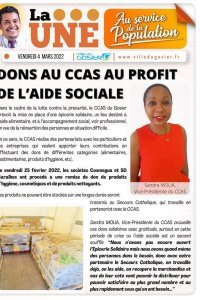 Dons au CCAS au profit de l'aide sociale 
