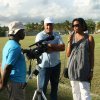 Ary ARSENE et Magguy THOMAR en itv avec Alain THIMALON de Canal 10
