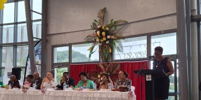 Jocelyne Virolan représente le Gosier à la fête patronale de Gourbeyre