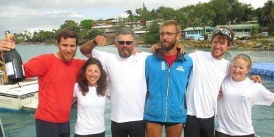 Le Gosier, destination finale de la Traversée de l'Atlantique à la rame