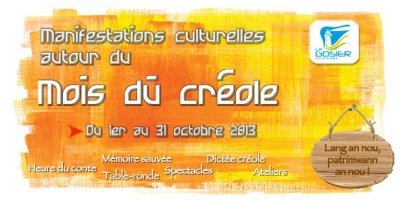 Le mois du créole, du 1er au 31 octobre 2013