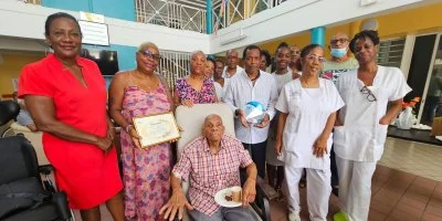 Mise à l'honneur de Florentin Lunion pour ses 103 ans