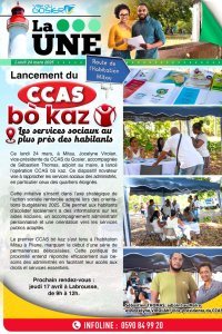 Lancement CCAS bò kaz, les services sociaux au plus près des habitants 