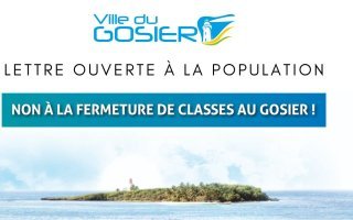Non à la fermeture de classes au Gosier !