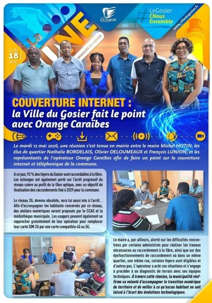 Couverture internet : la Ville du Gosier fait le point avec Orange Caraïbes