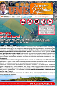 Arrêté préfectoral : Restrictions maritimes temporaires au large de l'îlet du gosier pour la campagne de recherche scientifique marine liée au projet de création de ZMEL