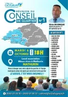 Réunion du Conseil de quartier n° 1 à Mathurin