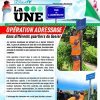 La UNE du 21 octobre 2024 Opération adressage dans différents quartiers du...