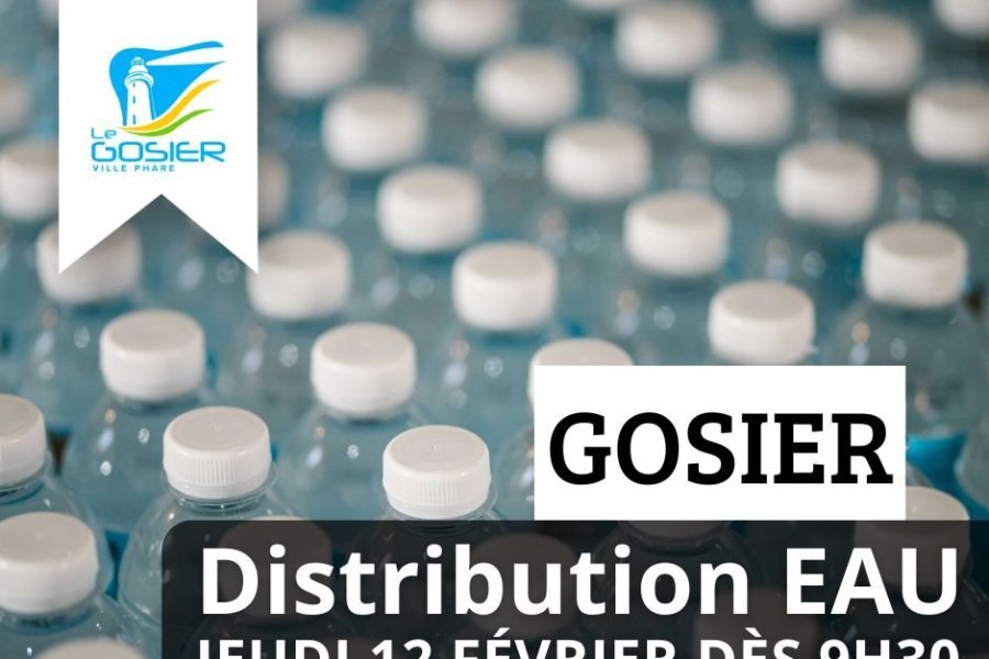 Distribution de packs/bonbonnes d'eau le 12 f&eacute;vrier 2026