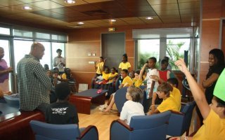 Le Gosier : Rencontre des scolaires avec le Maire au Gosier