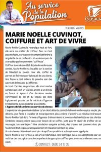 Marie-Noëlle Cuvinot, coiffure et art de vivre