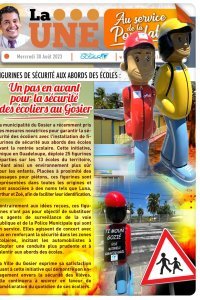 Figurines de s&eacute;curit&eacute; aux abords des &eacute;coles : un pas en avant pour la s&eacute;curit&eacute; des &eacute;coliers au Gosier 