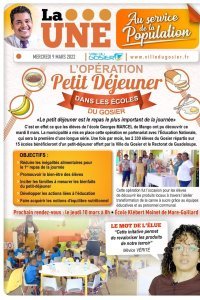 Op&eacute;ration Petit-d&eacute;jeuner dans les &eacute;coles du Gosier