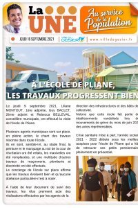 &Agrave; l'&eacute;cole de Pliane, les travaux progressent bien