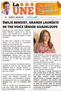  &Eacute;milie BENOIST, grande laur&eacute;ate de The Voice S&eacute;nior Guadeloupe