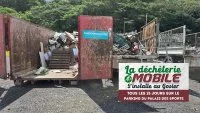 La déchèterie mobile du SINNOVAL s'installe au Gosier