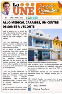  Allo M&eacute;dical Cara&iuml;bes, un centre de sant&eacute; &agrave; l'&eacute;coute