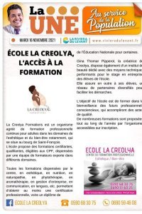 &Eacute;cole la Cr&eacute;olya, l'acc&egrave;s &agrave; la formation 