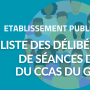 Listes des délibérations : séance du conseil d'administration du CCAS du 23 octobre 2023