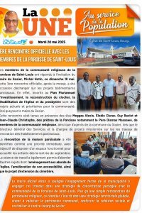 1ère rencontre officielle avec les membres de la Paroisse de Saint-Louis