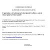 Communiqué de presse de l'Espoir du Sud - septembre 2015
