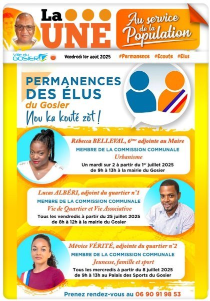 Permanences des élus du Gosier, nou ka kouté zot !